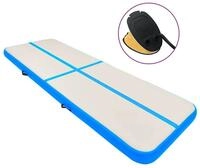 vidaXL Gymnastikmatte Aufblasbare Gymnastikmatte mit Pumpe 700x100x20 cm PVC...