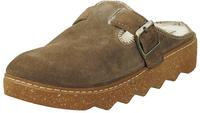 Rohde Damen Clog Lammfell Pantolette in Earth Hausschuh