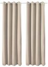 Beautissu Vorhang 2er Set Thermovorhang Gardine Creme Amelie TO, 140x245cm,
