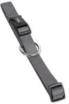 HURTTA Hunde-Halsband Halsband "Classic", grau, S-M grau 30-45cm | 1.5 cm