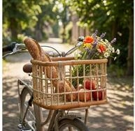 Basil Fahrradkorb Basil Fahrradkorb Green Life Rattan L 46x35x28cm natur braun