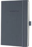Sigel Notizbuch Conceptum&reg; ca. DIN A5 kariert, dunkelgrau Hardcover 194 Seiten