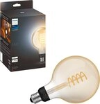 Philips Hue LED-Filament White Ambiance Giant Globe G125 550lm, E27, 1 St.,