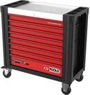 KS Tools Werkstattwagen KS TOOLS PERFORMANCEplus P25 SCHWARZ/ROT Werkstattwagen mit 8