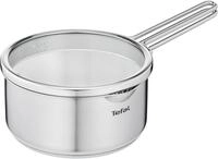 Tefal Kasserolle Nordica, kleiner Topf Induktion 16 cm, Edelstahl (1-tlg), Siebdeckel