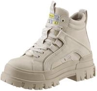 Schn&uuml;rboots BUFFALO "ASPHA NC MID", Damen, Gr. 39, beige (beigefarben), Lederimitat,