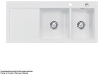 Systemceram K&uuml;chensp&uuml;le KeraDomo MERA DOUBLE Becken rechts Handbedienung...