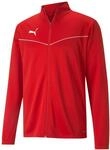 Trainingsjacke PUMA "TEAMRISE TRAINING POLY JACKET", Herren, Gr. S, rot (puma rot,