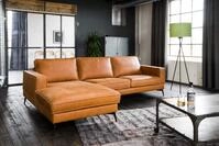KAWOLA Ecksofa BLOOM, Couch L-Form rechts oder links Leder verschiedene Farben