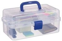 relaxdays Aufbewahrungsbox mit 9 F&auml;ch, blau