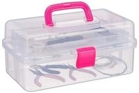 relaxdays Aufbewahrungsbox mit 9 F&auml;chern, Pink