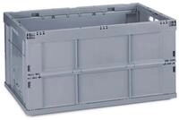 relaxdays Klappbox stabil, 60 l, grau