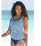 Venice Beach Oversize-Tankini-Top Summer, mit verstellbaren Tr&auml;gern wei&szlig; 40