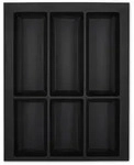 SO-TECH&reg; Besteckeinsatz ORGA-BOX VII schwarz f&uuml;r z.B. Sch&uuml;ller und Schr&ouml;der