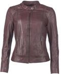 Lederjacke MAZE "Lederjacke Marcie", Damen, Gr. M, braun (mahagony), Obermaterial: