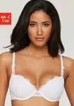 LASCANA Push-up-BH, BH mit B&uuml;gel, Spitzen-BH, Schalen-BH mit Jacquardspitze und