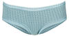 LASCANA Panty (Packung, 3-St) aus elastischer Baumwolle mit weicher Spitze, blau