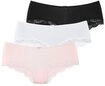 LASCANA Panty (3er-Pack) aus elastischer Baumwolle mit zarter Spitze