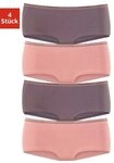 LASCANA Panty (4er-Pack) aus elastischer Baumwoll-Qualit&auml;t
