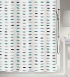 spirella Duschvorhang SANTORINI Breite 180 cm, Textil-Duschvorhang, 100%...