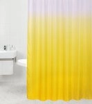 Sanilo Duschvorhang Magic Gelb 180 x 200 cm, 100% wasserdicht, Anti-Schimmel-Effekt,