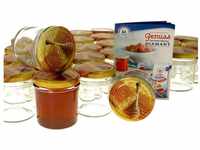 MamboCat Einmachglas 50er Set Sturzglas 350 ml Carino Deckel mit Honigwabe incl.