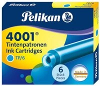 Pelikan 6 Pelikan Tintenpatronen 4001&reg; / F&uuml;llerpatronen / Farbe: t&uuml;rkis