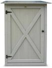 HABAU Ger&auml;teschrank Flachdach mit Blechdach, Grau