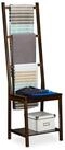 relaxdays Handtuchst&auml;nder Handtuchhalter Bambus dunkelbraun