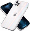 Nalia Smartphone-Hülle Apple iPhone 12 Pro Max, Klare Hartglas Hülle /...