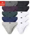 H.I.S Slip M&auml;nner Unterhose (Packung, 10-St) in Unifarben