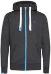 Kapuzensweatjacke SOLID "Kapuzensweatjacke SDBenn", Herren, Gr. M, grau (d gr...