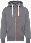 Kapuzensweatjacke SOLID "Kapuzensweatjacke SDBenn", Herren, Gr. M, grau (grau mel),
