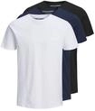 T-Shirt JACK & JONES "T-Shirt JJEORGANIC BASIC TEE O-NECK 3PK 3er Pack", Herren, Gr.