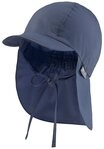 Sterntaler&reg; Schirmm&uuml;tze uni mit Nackenschutz (1-St) Kinderhut aus UV-Popeline mit