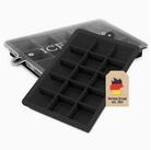 Intirilife Eisw&uuml;rfelform, (2-tlg), Eisw&uuml;rfelform Silikonform mit Deckel Ice...