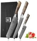 ZAYIKO Messer-Set Professional Series Damast Kochmesser 12-20 cm Klingen