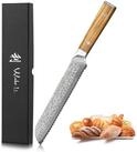 Wakoli Brotmesser Oribu Damast Brot K&uuml;chenmesser 20 cm Wellenklinge Full Tang