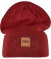 URBAN CLASSICS Beanie Urban Classics Unisex Synthetic Leatherpatch Long Beanie...