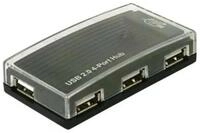 Delock USB-Verteiler DeLOCK HUB USB 2.0 external 4 port 480 Mbit/s