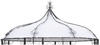 DEGAMO Pavillon-Ersatzdach BURMA, rund 300cm, Polyester PVC-beschichtet weiß,