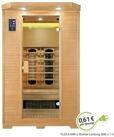 Artsauna Infrarotkabine Oslo Triplex-Heizsystem, f&uuml;r 2 Personen, Hemlockholz,