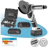 STAHLWERK Akku-Winkelschleifer AWS-20 ST Brushless Motor 20V 4Ah Akku 7500...