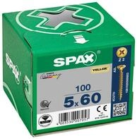 SPAX Schraube Schraube, Senkkopf, YELLOX, Kreuzschlitz Z2, Vollgewinde, (100 St)
