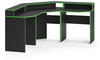 Vicco Computertisch Computermöbelset Computerecktisch KRON Schwarz/Grün Set 1