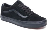 Sneaker VANS "Old Skool", Herren, Gr. 38, schwarz, Leder, unifarben, Schuhe Sneaker,