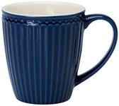 Greengate Becher Alice Becher mit Henkel dark blue 0,4 l, Steingut