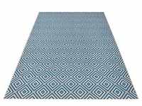 Teppich Karo, NORTHRUGS, rechteckig, Höhe: 8 mm, In- & Outdoor, Teppichläufer,