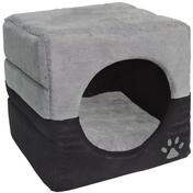 Dehner Tierbett Katzenh&ouml;hle Luca, 40 x 40 x 40 cm, Polyester, Kuschelh&ouml;hle und