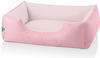 BedDog Tierbett Hundebett ZARA mit Rand, Bezug abnehmbar rosa 55 cm x 70 cm